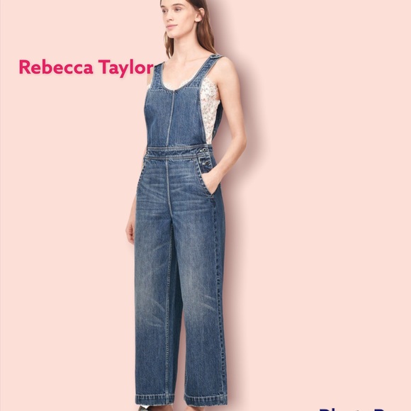Rebecca Taylor La VieDenim Jumpsuit Sz S